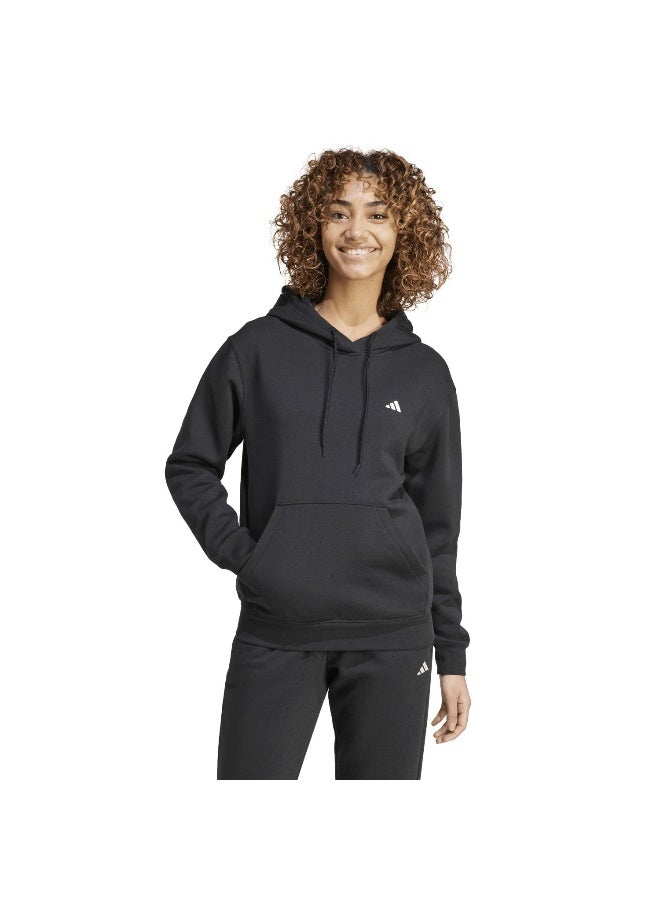 Adidas W Sl Fc Hd Black Training Sweatshirts 2XS - Image 3