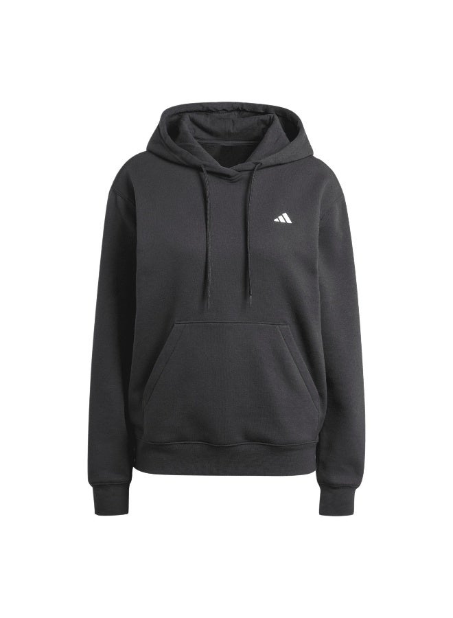 Adidas W Sl Fc Hd Black Training Sweatshirts 2XS - Image 2