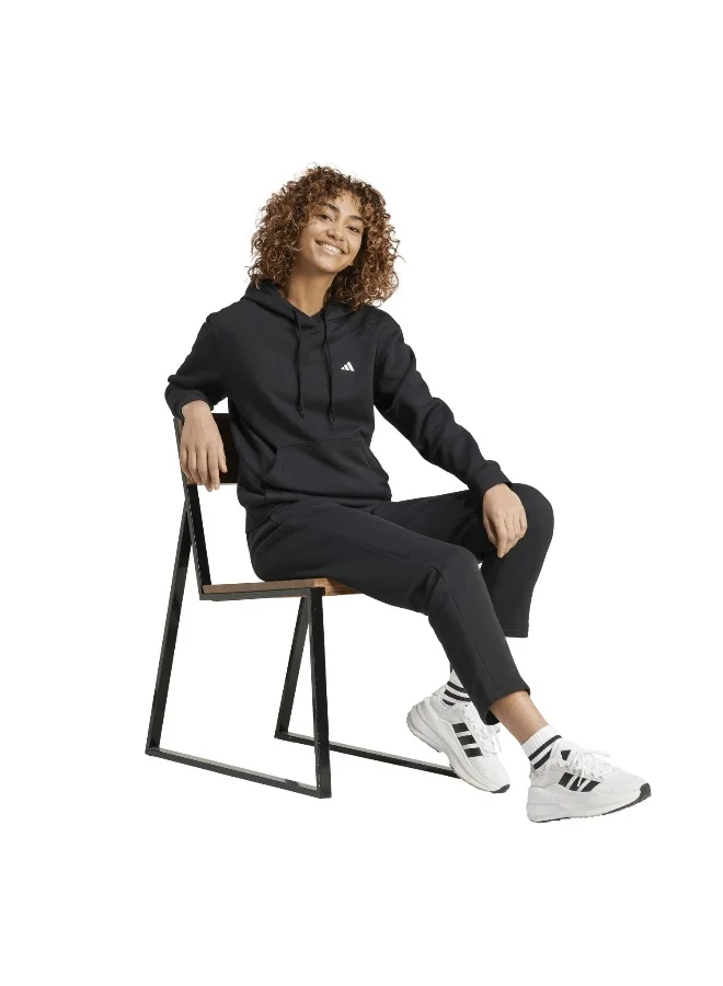 Adidas W Sl Fc Hd Black Training Sweatshirts 2XS