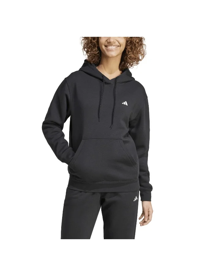 Adidas W Sl Fc Hd Black Training Sweatshirts 2XS