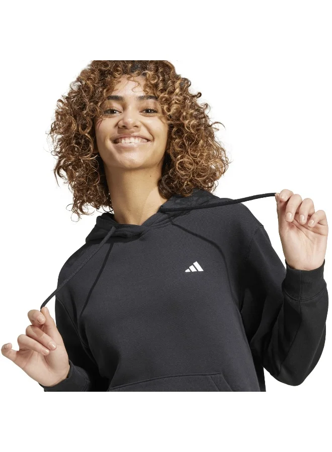 Adidas W Sl Fc Hd Black Training Sweatshirts 2XS