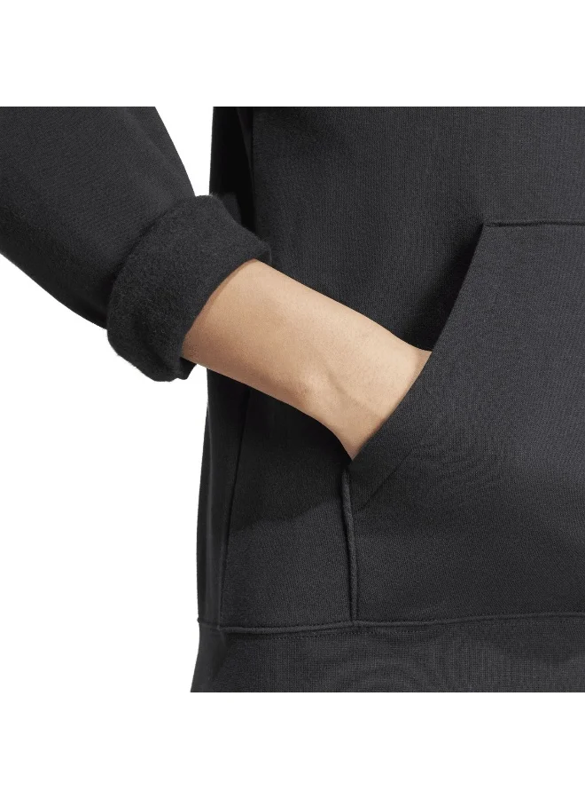 Adidas W Sl Fc Hd Black Training Sweatshirts 2XS