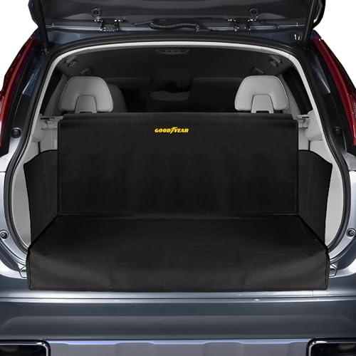 Goodyear Water Resistant SUV Cargo Cover – Heavy-Duty Trunk Protector for Dogs, Durable Liner with Side Walls, Pet Mat, Trunk Cover for SUV and Car, Car Accessories - Image 1