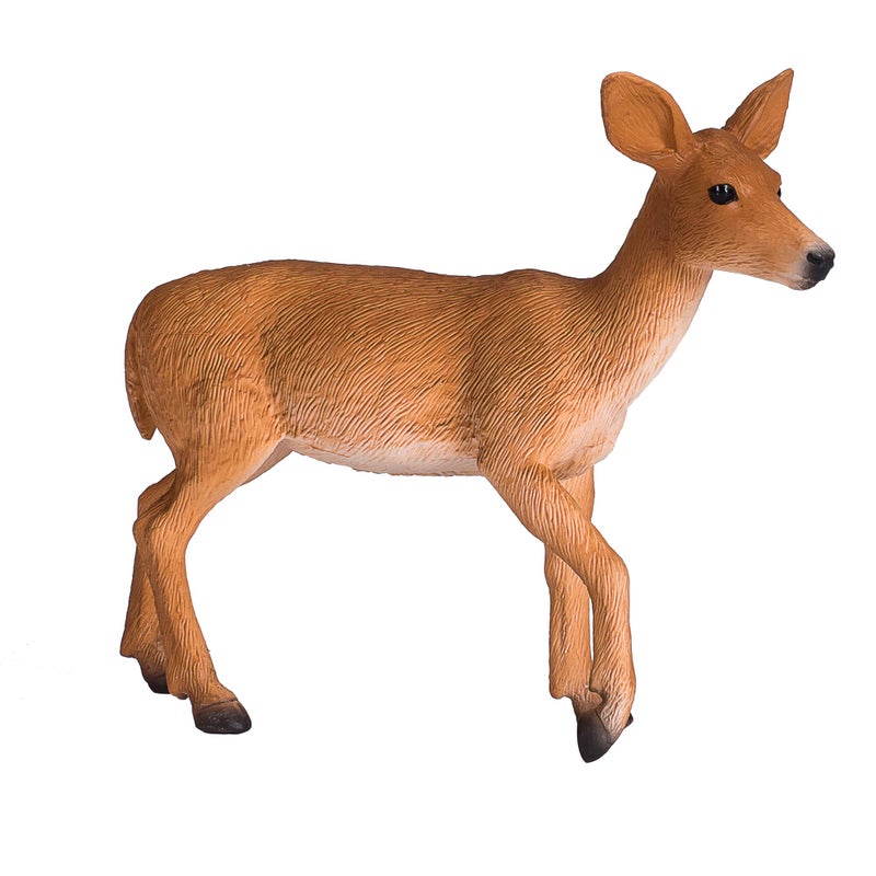 MOJO White Tailed Deer Doe Realistic International Wildlife Hand Painted Toy Figurine - Image 1