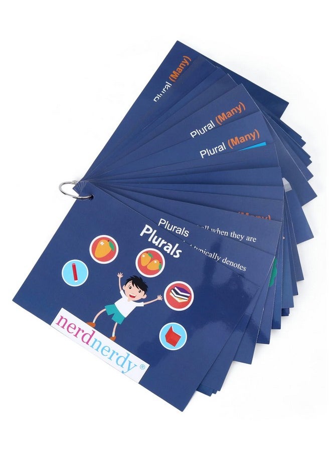 nerdnerdy NerdNerdy Plural Hands On Booklet/Plural Flash Cards/Language Therapy Toys/English kit/Picture Cards for Kids Speech Therapy  - Image 1