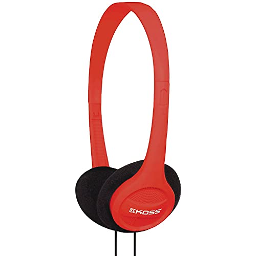 Koss KPH7R Portable On-Ear Headphone with Adjustable Headband - Red - Image 5