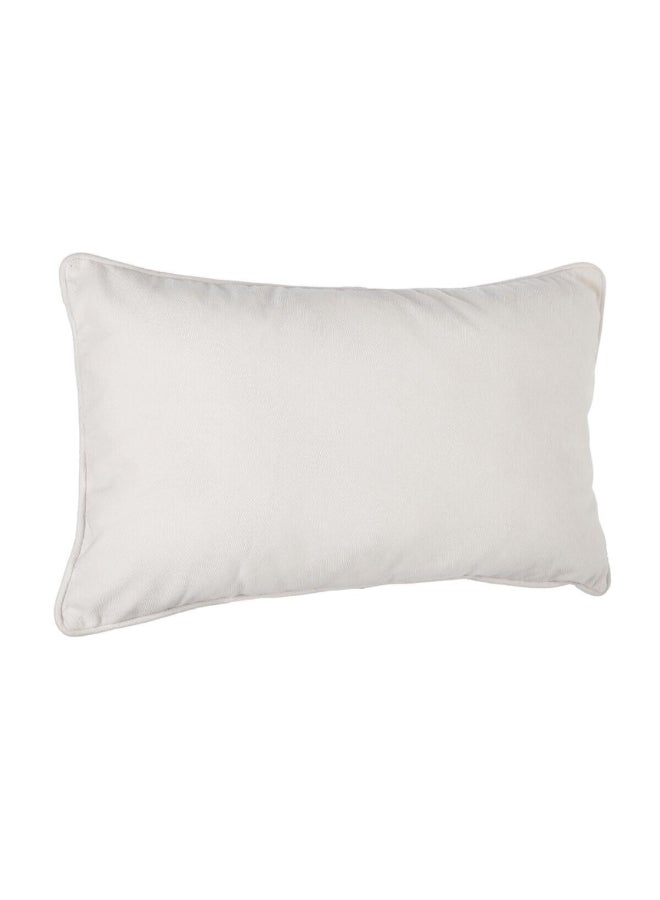 atmosphera Lilou High Quality Rectangular Shaped Cushion Ivory 30 x 50cm 146201A - Image 1
