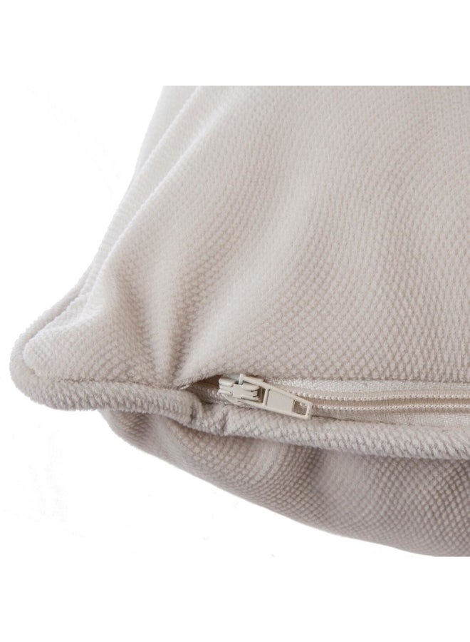 atmosphera Lilou High Quality Rectangular Shaped Cushion Ivory 30 x 50cm 146201A - Image 2