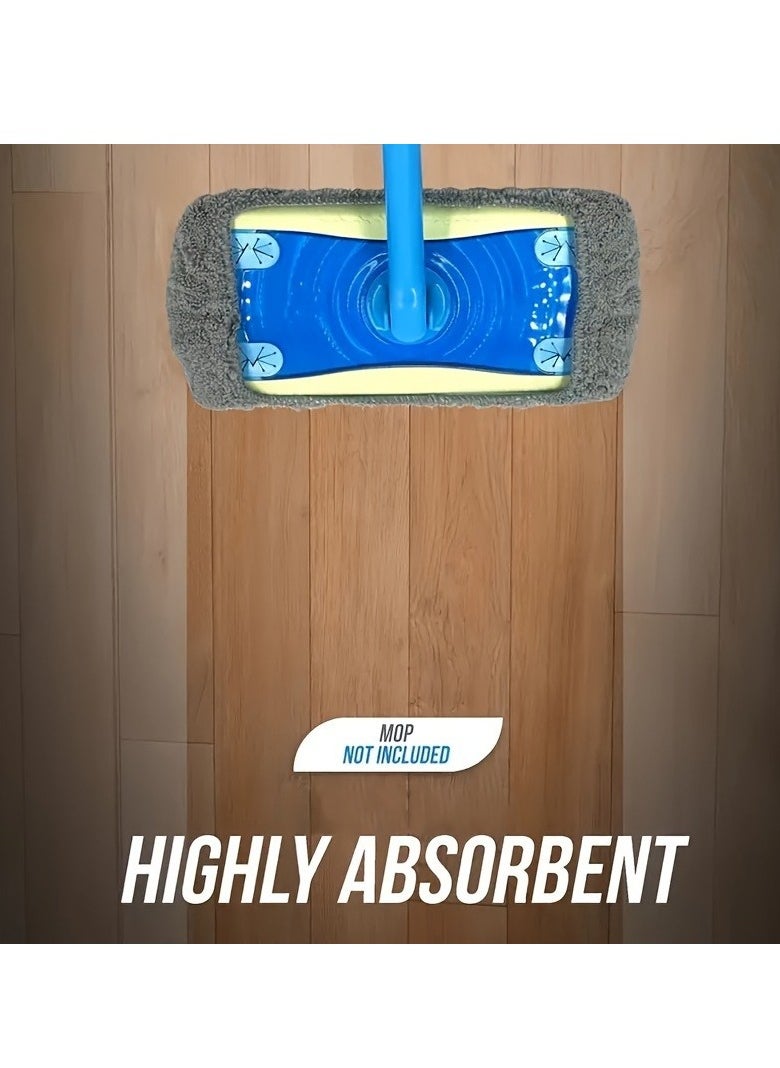 3pcs Reusable Chenille Mop Pads Compatible with Swiffer Sweeper Mop, Wet and Dry Flat mop Cover, 3 Pack Washable Swiffer Pads for Surface/Hardwood Floor Cleaning (Mop is Not Included)