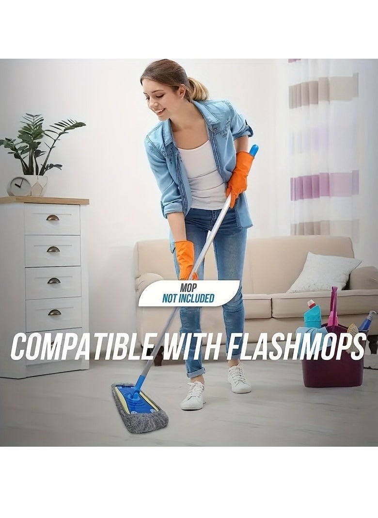 3pcs Reusable Chenille Mop Pads Compatible with Swiffer Sweeper Mop, Wet and Dry Flat mop Cover, 3 Pack Washable Swiffer Pads for Surface/Hardwood Floor Cleaning (Mop is Not Included)