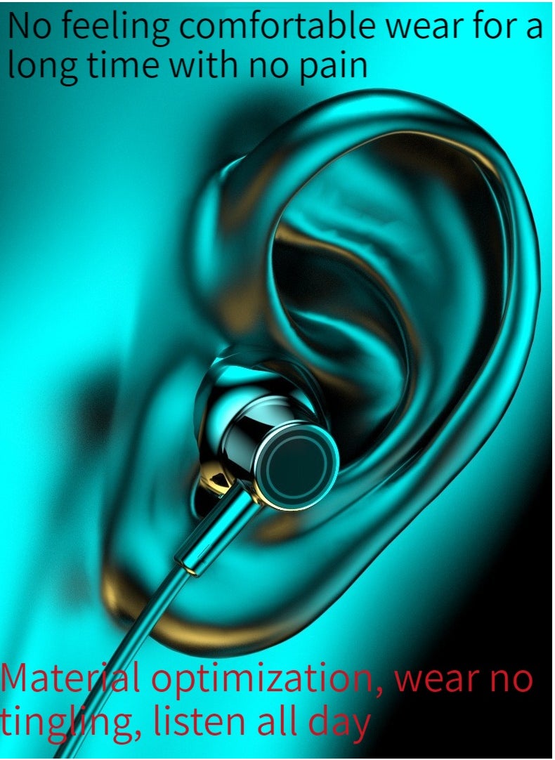 Generic - Digital display neck-mounted wireless bluetooth headset neck-mounted sports game bluetooth earphone (blue) - Image 1