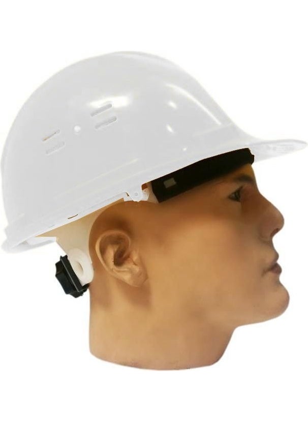 White Helmet with Adjustable Screw and Air Holes at the Back of the Neck - pzsku/Z8C5043050C4FD6C2A09FZ/45/_/1725895481/ed6e55e8-f10b-4e50-97a0-d2160ac678b5