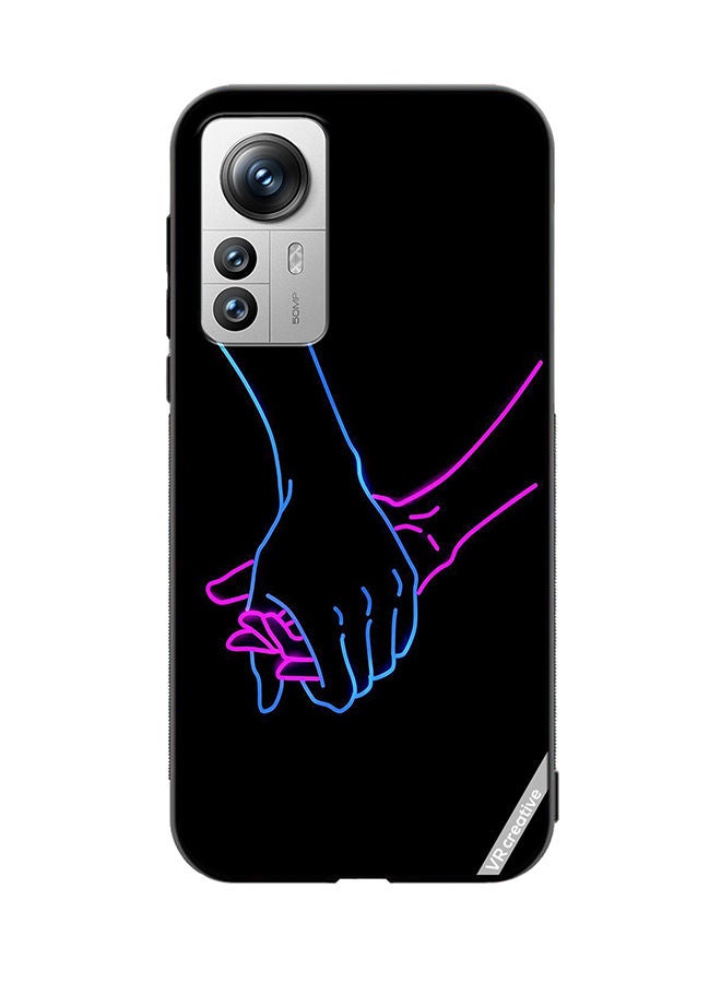 VR CREATIVE Protective Case Cover For Xiaomi 12 Pro Hands Design Multicolour - Image 1