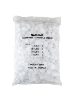 ACE Natural Snow White Pebble Pack 2 4 Cm 20 Kg 