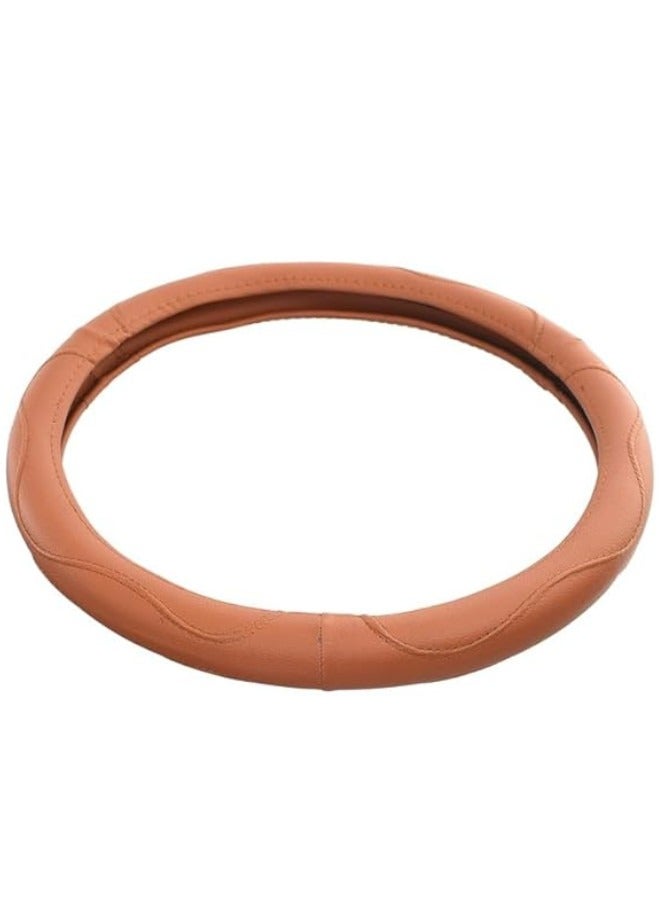 غطاء طارة دركسيون من الجلد - لون هافان - Image 3