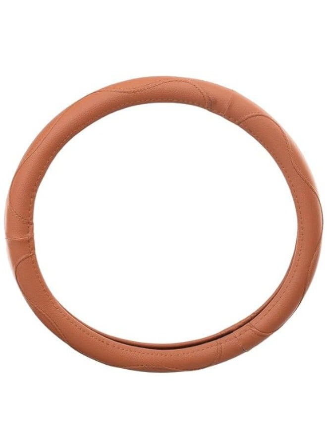 غطاء طارة دركسيون من الجلد - لون هافان - Image 2