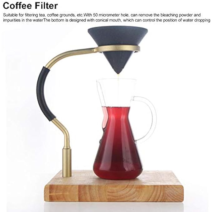 FFAACCA Cone Shape Coffee Filter Alumina Ore Coffee Dripper Filters For 14 Cup Ceramic Pour Over Coffee Dripper NonPorous For Home  Office Coffee Enthusiast And Baristas - Image 4
