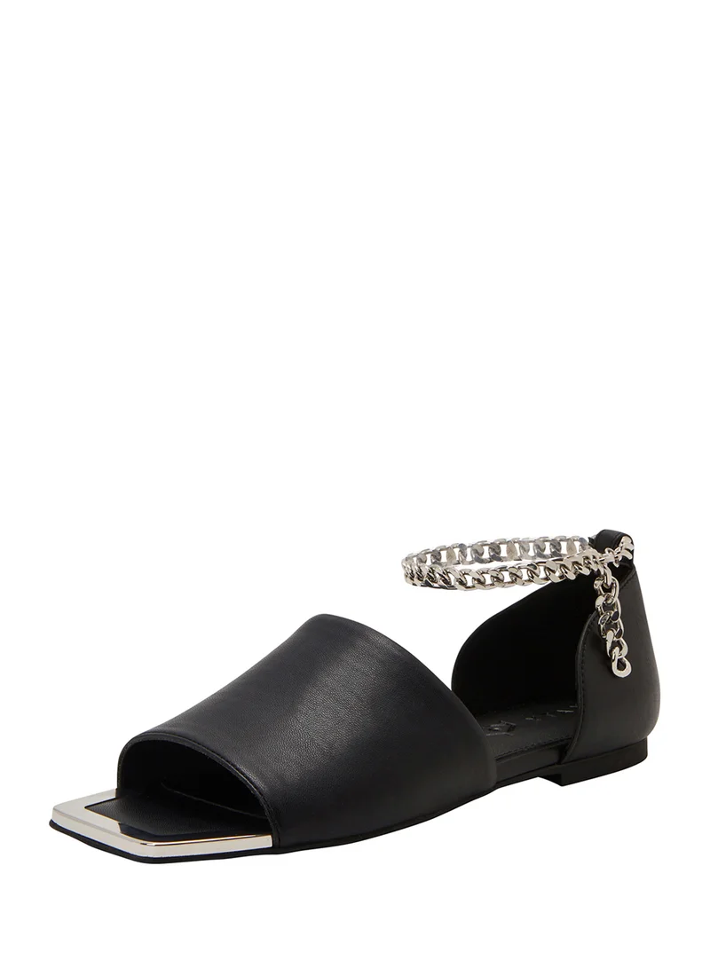 Katy Perry Open Toe Chain Detail Flat Ballerinas