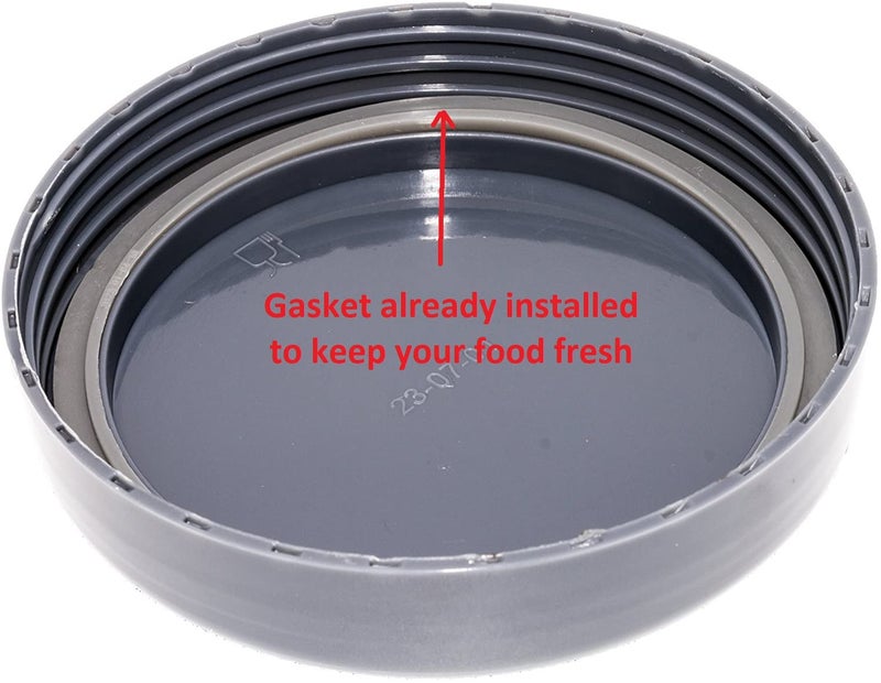 Blendin Replacement Parts, Compatible with Nutribullet 600W, 900W, NB-101B, NB-101S, NB-201, NBR-0601, NBR-1201, NB9-1301, 900 Pro Series Blenders (Stay Fresh Top Lid) - Image 5