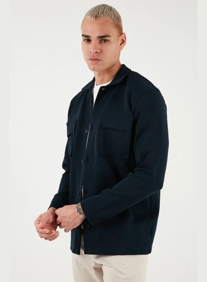 Buratti  Buratti Cotton Regular Fit Classic Collar Shirt with Chest Pocket Detail Men's SHIRT 5901220 for Men | Best Price UAE