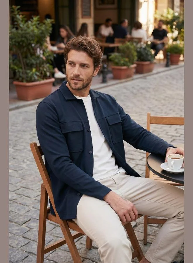 Buratti  Buratti Cotton Regular Fit Classic Collar Shirt with Chest Pocket Detail Men's SHIRT 5901220 for Men | Best Price UAE