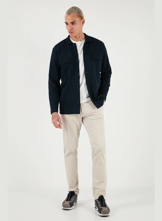 Buratti  Buratti Cotton Regular Fit Classic Collar Shirt with Chest Pocket Detail Men's SHIRT 5901220 for Men | Best Price UAE