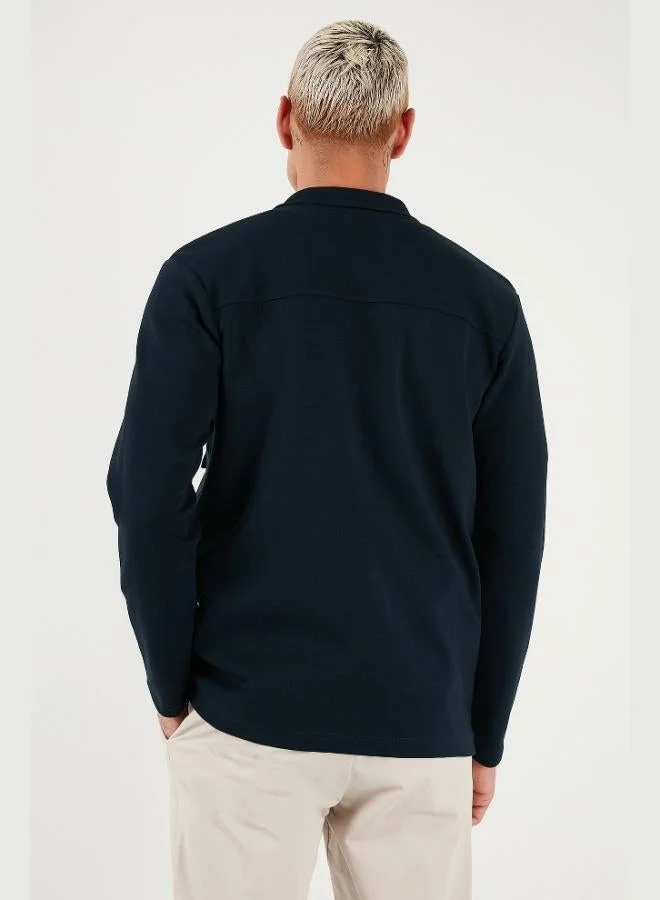 Buratti  Buratti Cotton Regular Fit Classic Collar Shirt with Chest Pocket Detail Men's SHIRT 5901220 for Men | Best Price UAE