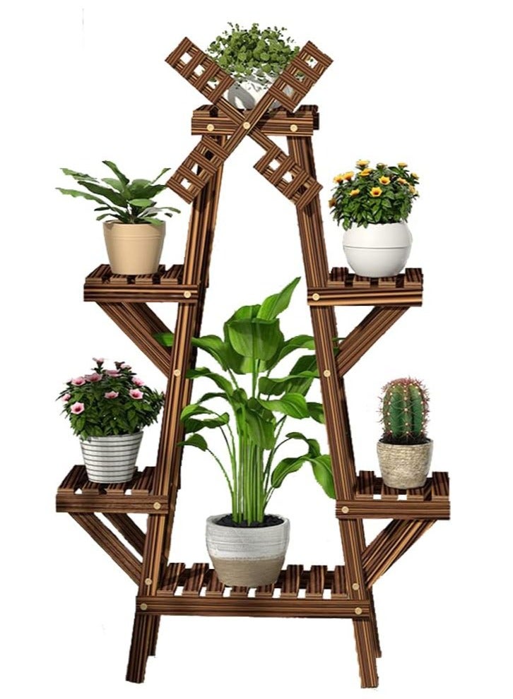 DubaiGallery Wooden Multi-functional Fleshy Flower Plant Display Stand Storage Rack - Image 2