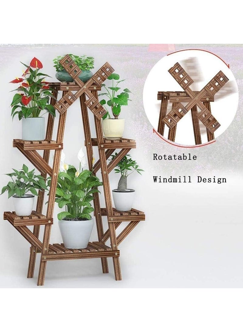 DubaiGallery Wooden Multi-functional Fleshy Flower Plant Display Stand Storage Rack - Image 3