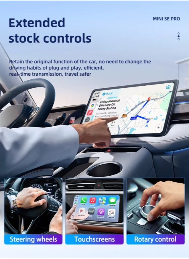 Carlinkit - CarlinKit MINI SE Pro Wireless CarPlay Android Auto USB Dongle Smart Wireless Adapter WiFi Bluetooth Auto Connection Upgrade - Image 1