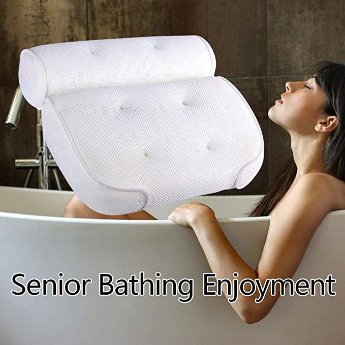 Supply Bathroom Suction Cup Bathtub Pillow Spa Pillow Bathtub Pillow 3D Mesh Bathtub Pillow Machine Washable - Image 2
