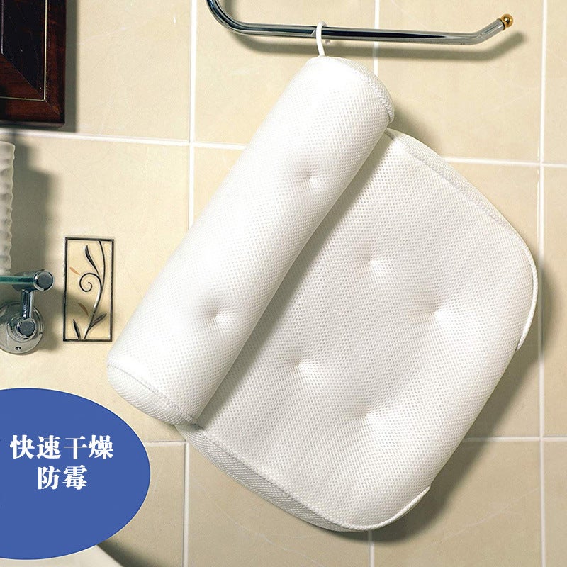 Supply Bathroom Suction Cup Bathtub Pillow Spa Pillow Bathtub Pillow 3D Mesh Bathtub Pillow Machine Washable - Image 4