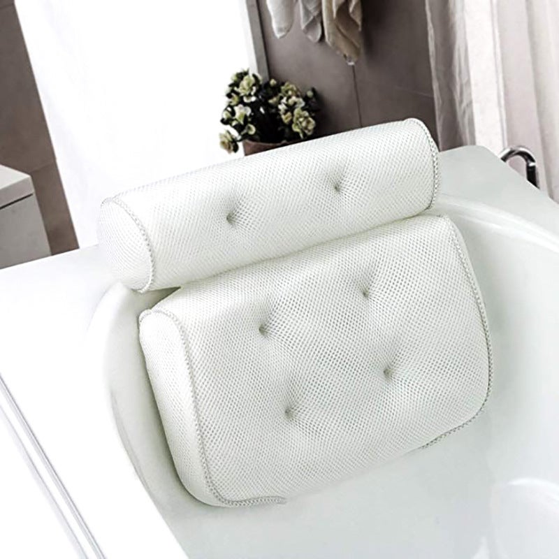 Supply Bathroom Suction Cup Bathtub Pillow Spa Pillow Bathtub Pillow 3D Mesh Bathtub Pillow Machine Washable - Image 5