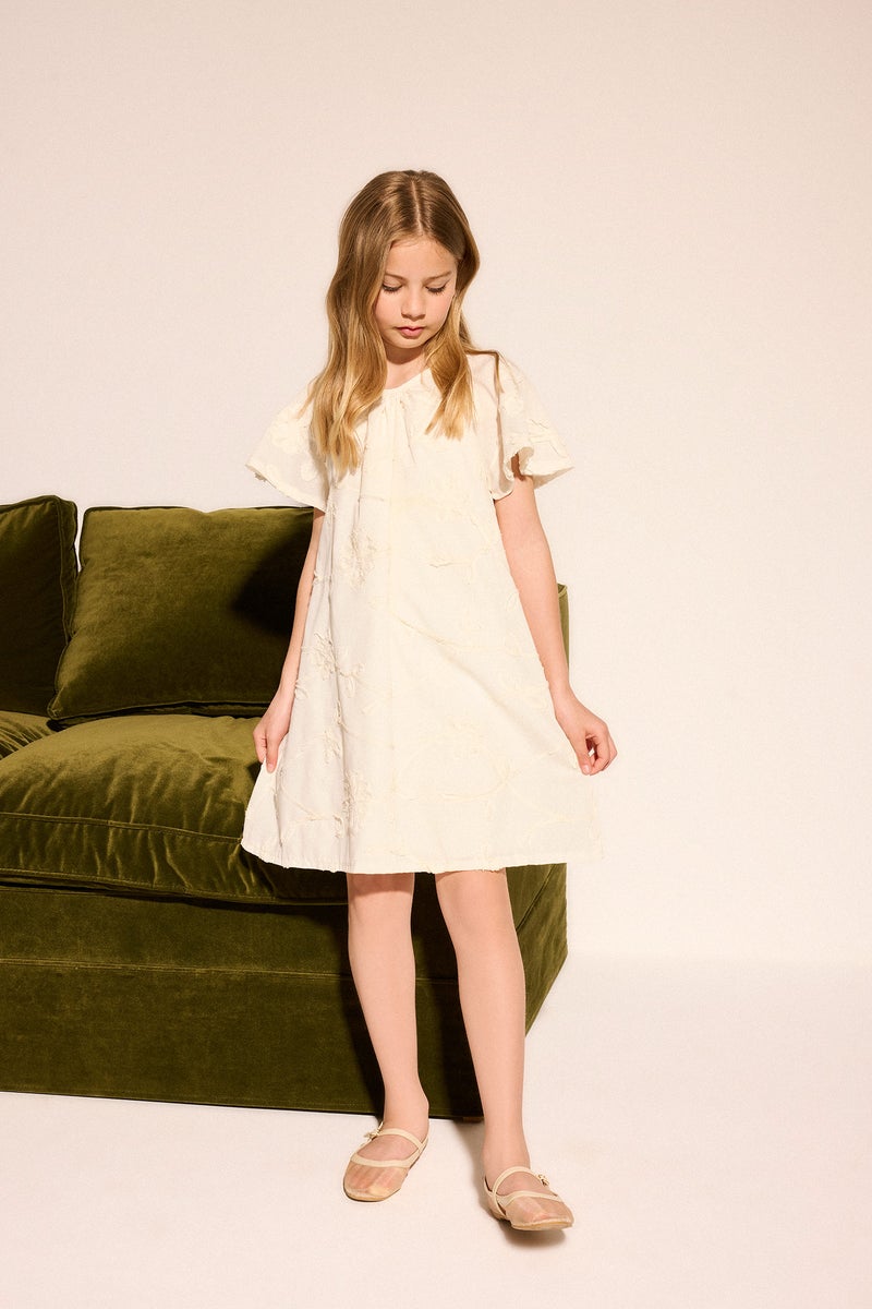 DeFacto Beige Girl Girl Short Sleeve Woven Dress Casual - Image 2