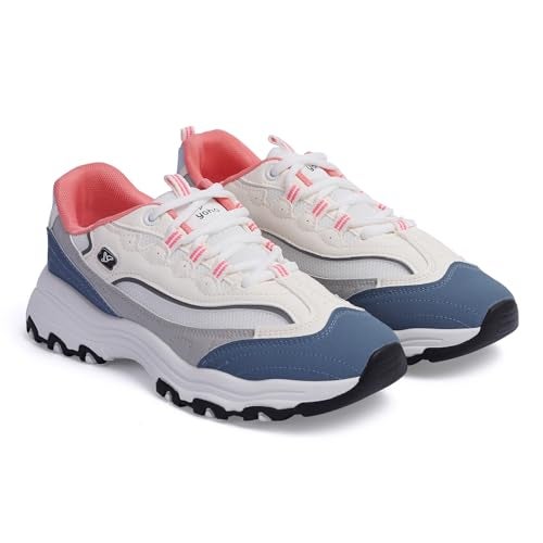 YOHO Chonks Women’s Sporty Comfortable Chunky Sneakers | Dove Grey - UK 6 - Image 1