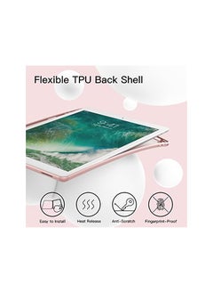 Jetech Case for iPad Pro 12.9 Inch (2015/2017 Model, 1st/2nd Generation) with Pencil Holder, Slim Tablet Cover with Soft TPU Back, Auto Wake/Sleep (Rose Gold)  - Image 2