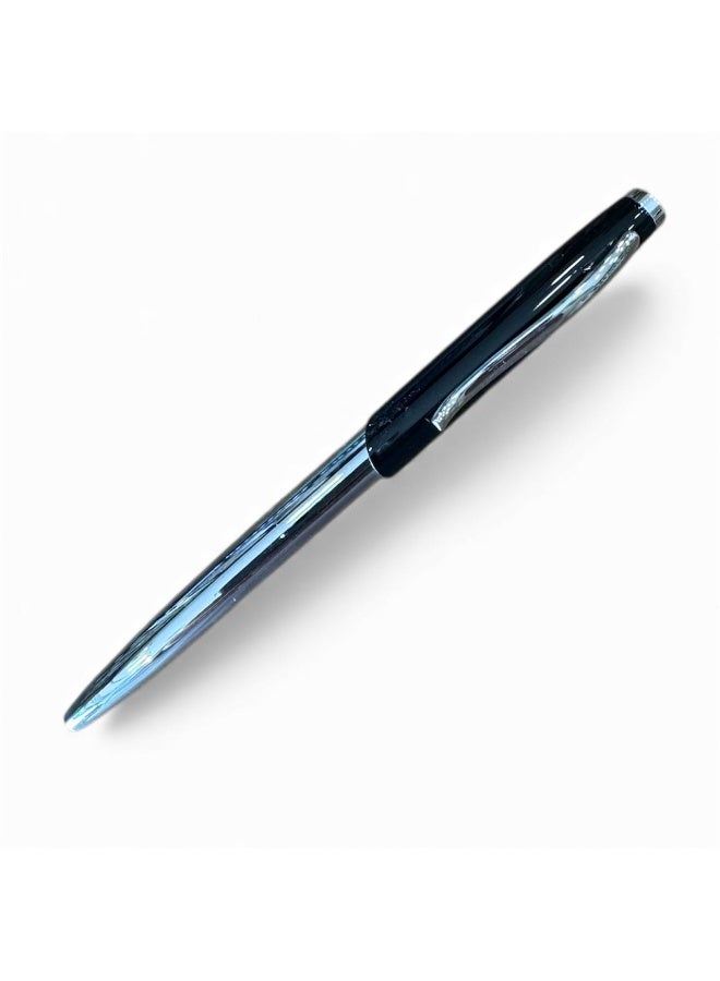 ركس تشكيلة أقلام فاخرة متنوعة لون ابيض و اسود و ازرق جودة عالية وأداء سلس حبر جاف ازرق 12 قلم  69521 - Image 3