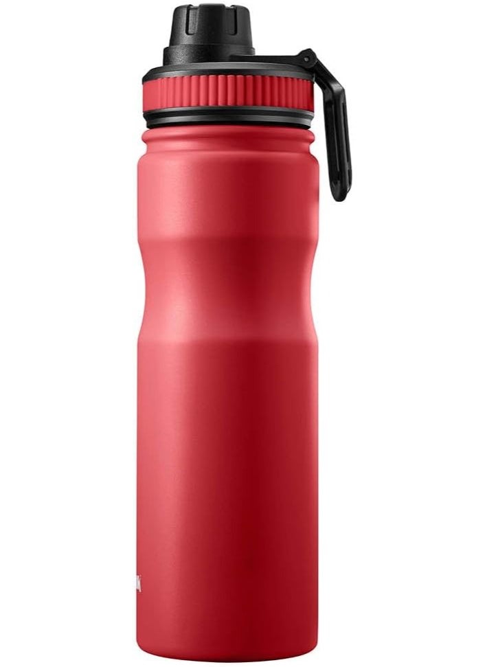TANK Tank Stainless Steel Water Bottle 650mL, Up to 12Hrs Cold, Red  - Image 2