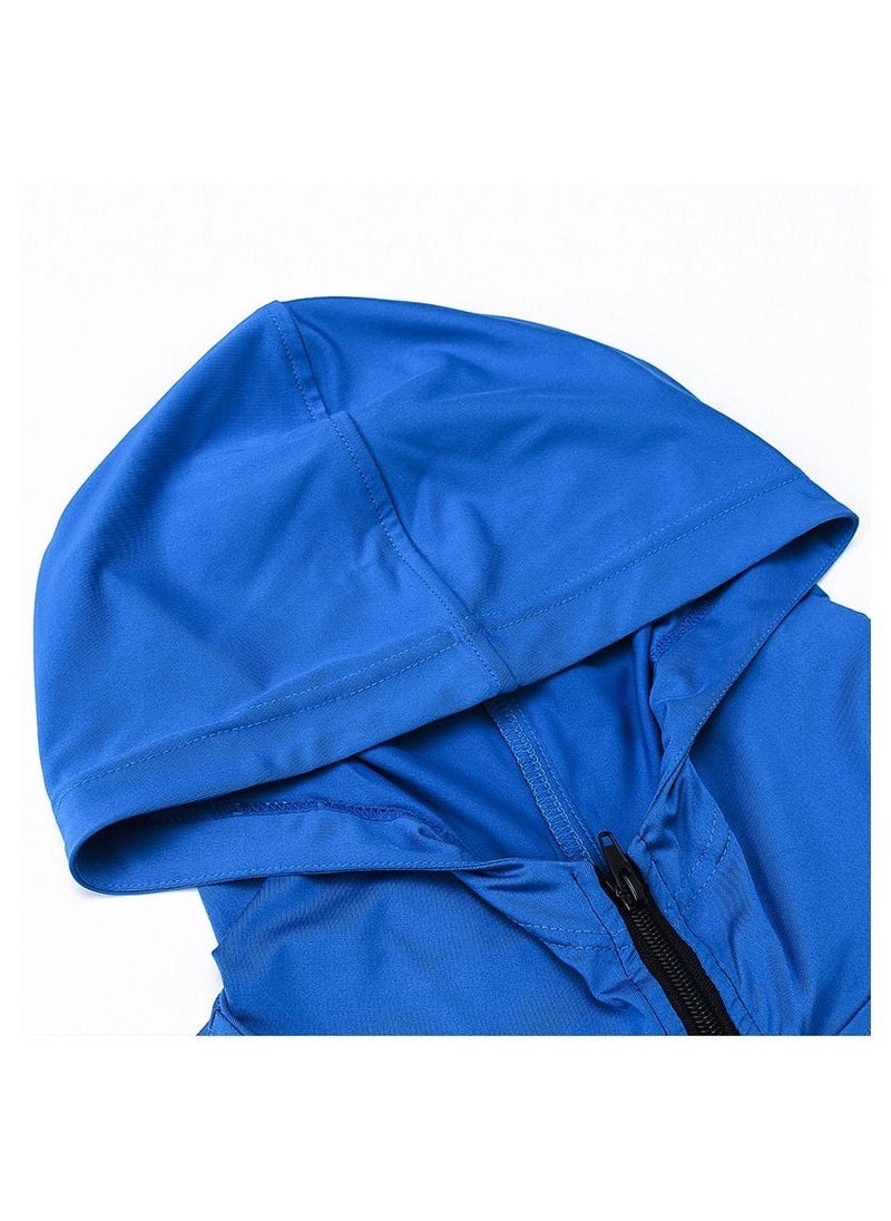 Loquat Men Quick Dry Breathable Running Tracksuit Black/Blue  - Image 2