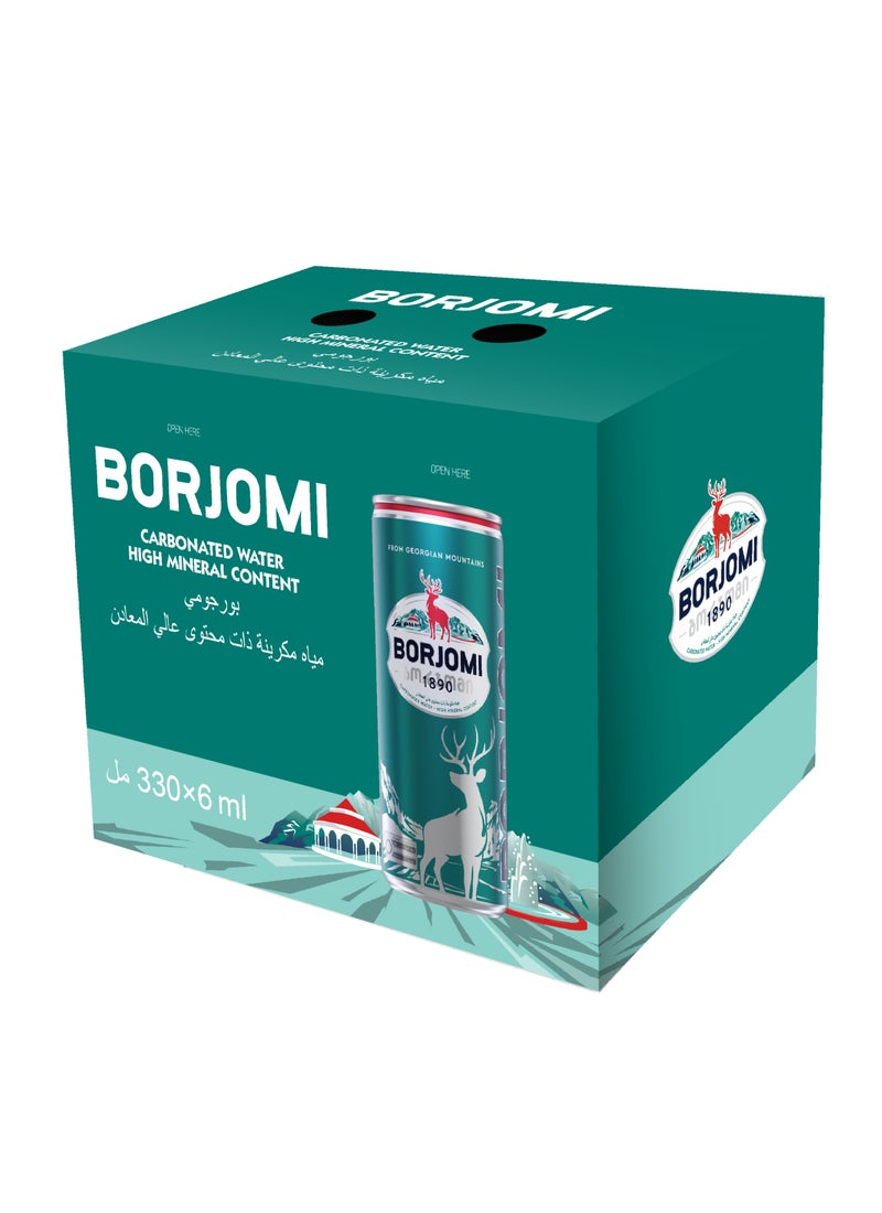 Borjomi Mineral & Sparkling Water Cans - Image 1