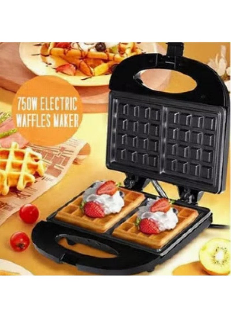 sokany Waffle Maker 750 W SK-113 Black  - Image 2