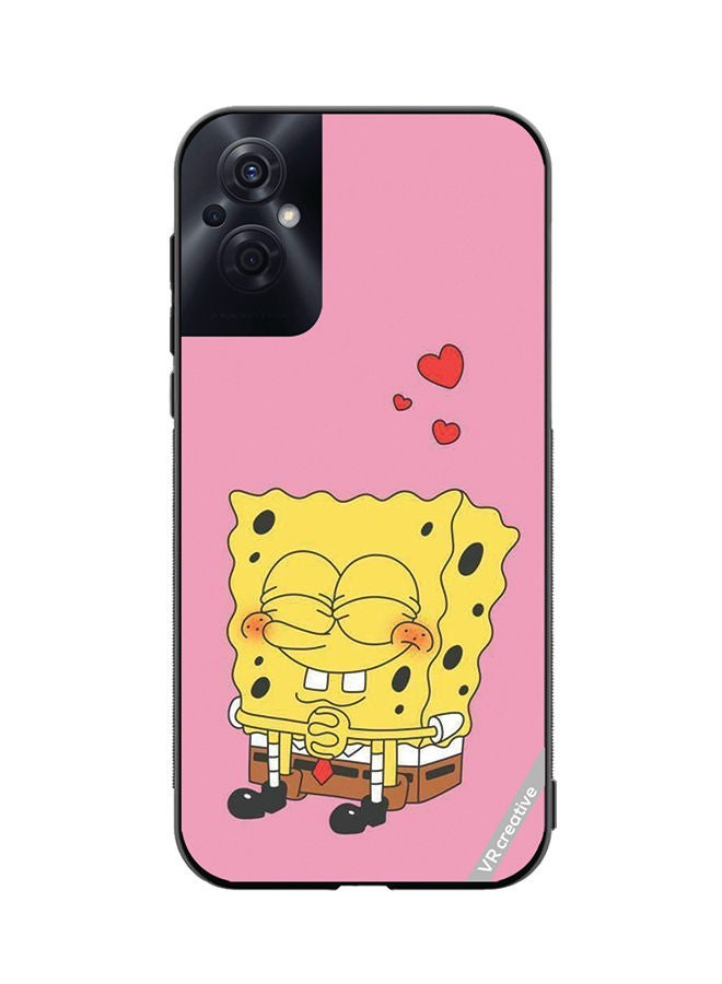 VR CREATIVE Protective Case Cover For Oppo Reno8 Z Spongebob Design Multicolour - Image 1