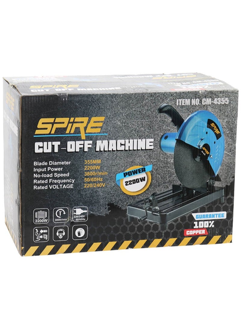 Spire Electric Saw For Cutting Iron And Steel 2200 Watts 14 Inch - Image 3