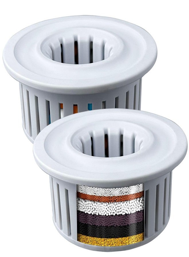 Nuodan 2 Pack Shower Filtered Cartridges, Replacement Multi-Stage Shower Head Filter Cartridge - Longest Lasting High Output Universal Shower Filter Remove Chlorine and Harmful Substances - Image 1