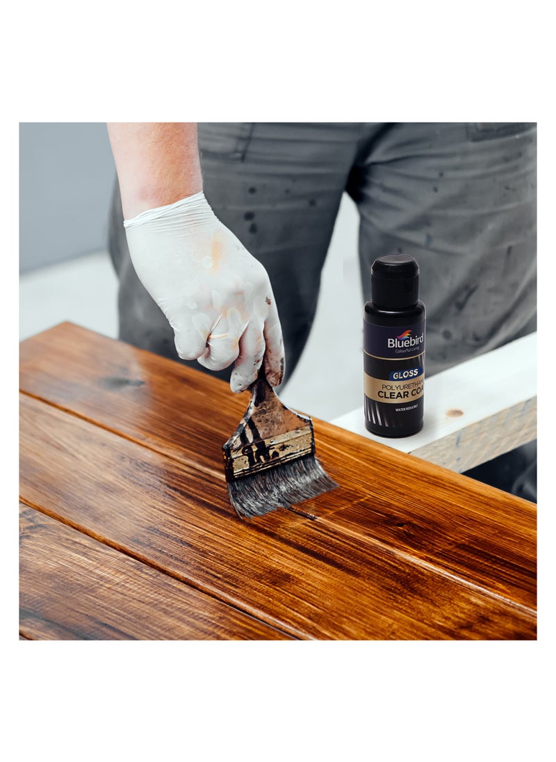 Bluebird  - Polyurethane Water Based Varnish Clear Coat (Gloss, 100ML) - Image 1