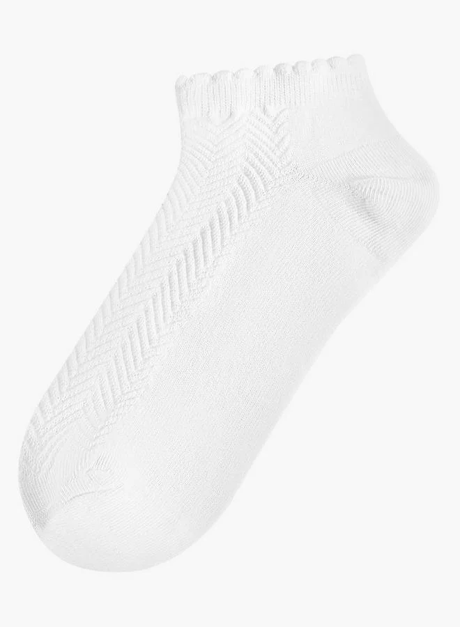 فلورا بيلا من شو إكسبرس Pack Of 5 Ankle Length Cotton Socks