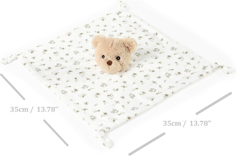 CREVENT Cozy Plush Baby Security Blanket, Soft Bear Lovey for Baby Girls and Boys, Comfort Blanket, Birthday Gift - Image 2