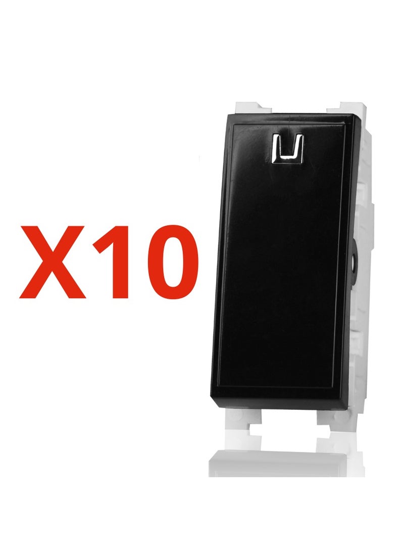 Sanshe sharm 10 single black 16 amp switches – Sanchi Sharm - Image 1