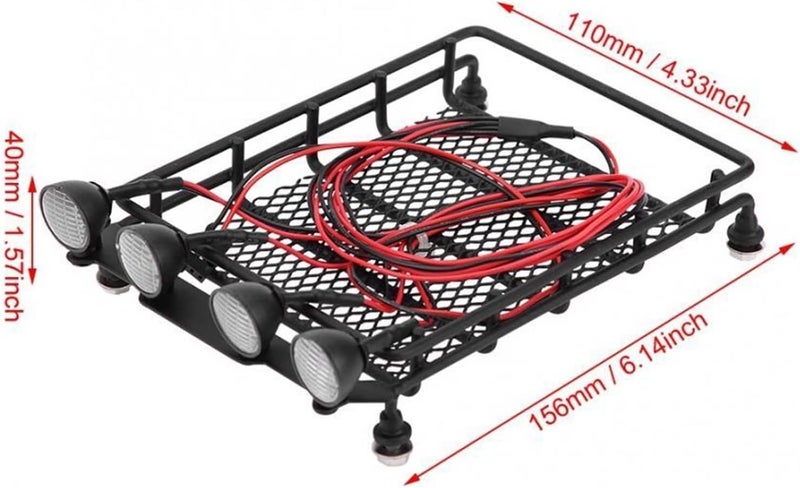 Yurefax Roof Rack Luggage Carrier for RC Crawler Cars - Image 2