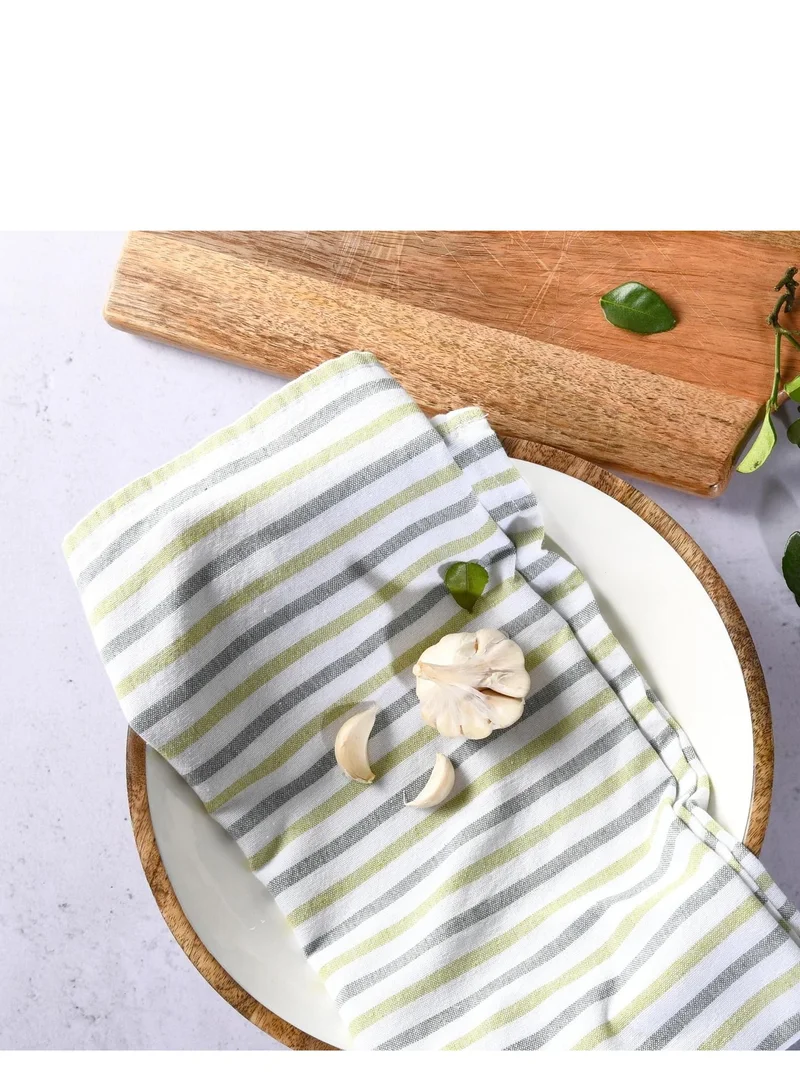 Folkulture Folkulture Dish Towels, 100% Cotton Kitchen Towels and Dishcloths Sets, Tea Towels for Kitchen Decorations, Boho Kitchen Towels, 20 x 28 inches, Set of 3 (Olive Green)